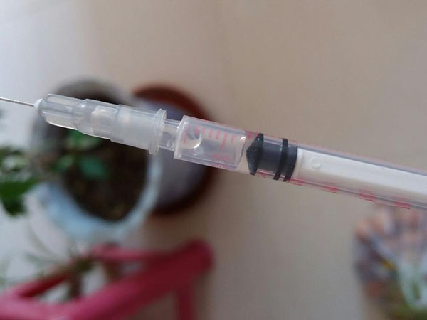 降调针打一半另一半还能用
